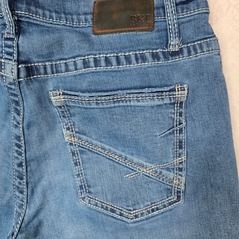 BKE Jake Straight Leg Jeans Mens 36x38 Medium Wash Denim ABP15258